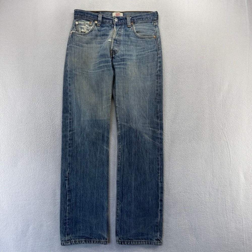 Vintage Levis Jeans Mens 30x32 Blue 501xx Straight Whisker Honey Comb Dark y2k